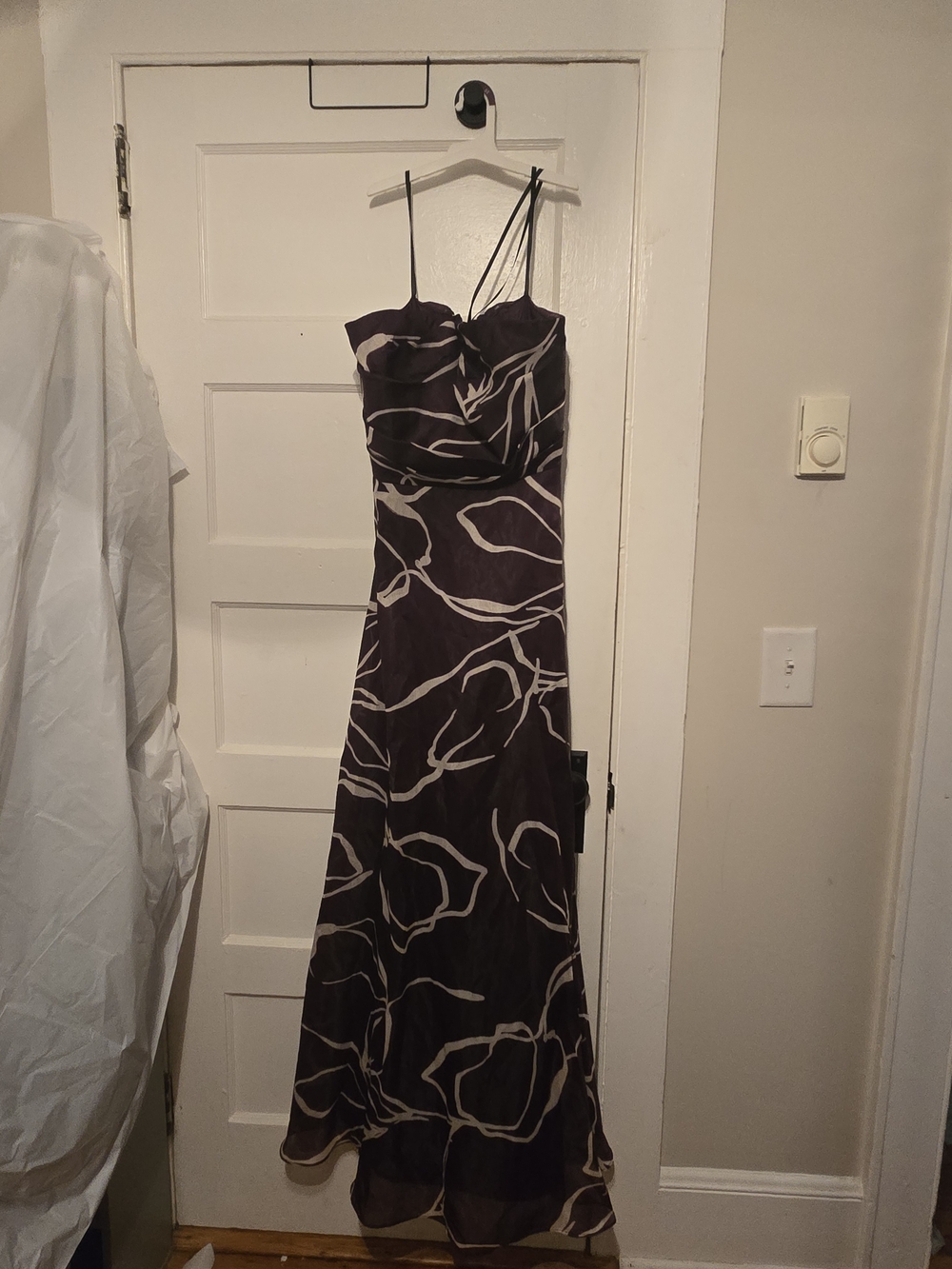 Donna Karan NY Strapless Abstract Print Formal Gown Size 12 NWT - Picture 5 of 5